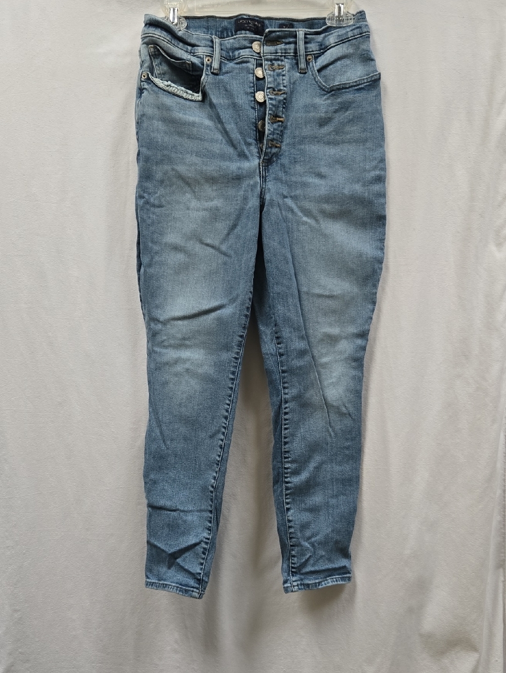 Lucky Brand Light Blue Skinny Ankle Jeans with Button-Fly